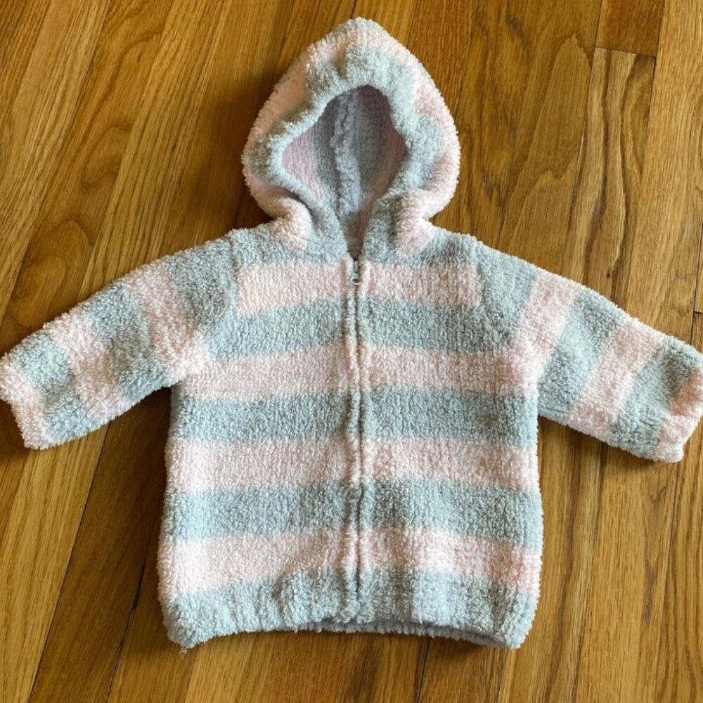 Angel Dear Striped Chenille Hooded Jacket